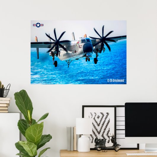 C-2A GREYHOUND POSTER (Thuiskantoor)
