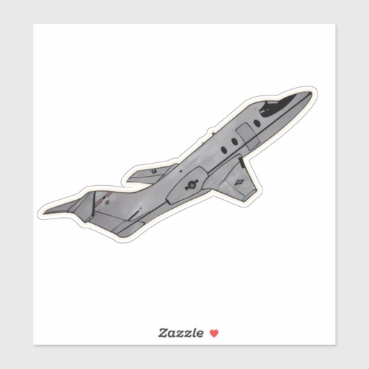 C-37, VIP Vliegtuig Sticker (Vel)