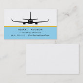 C-40 737 Silhouette Pilot Visitekaartje (Voorkant / Achterkant)