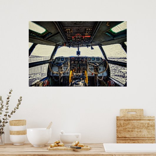 C-46 Cockpit Poster (Keuken)