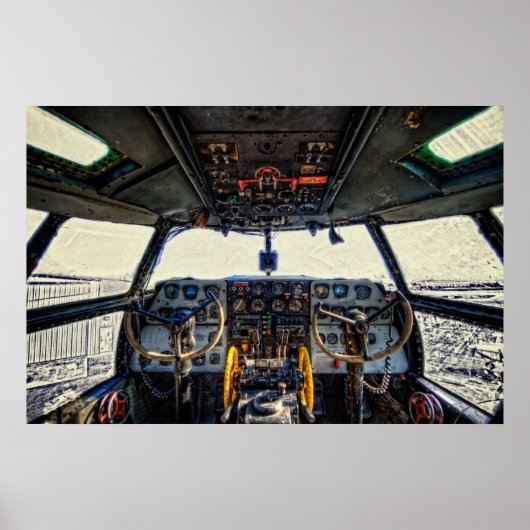 C-46 Cockpit Poster (Voorkant)