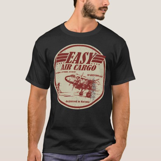 C-47 Skytrain - Dc-3 Dakota Easy Air Cargo (Distre T-shirt (Voorkant)