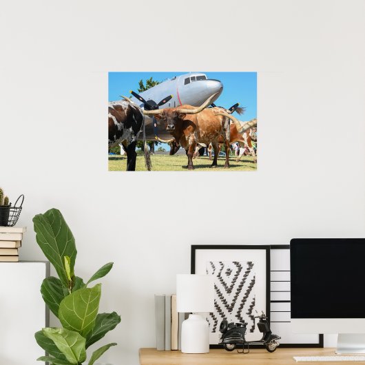 C-47 Skytrain in Texas Poster (Thuiskantoor)