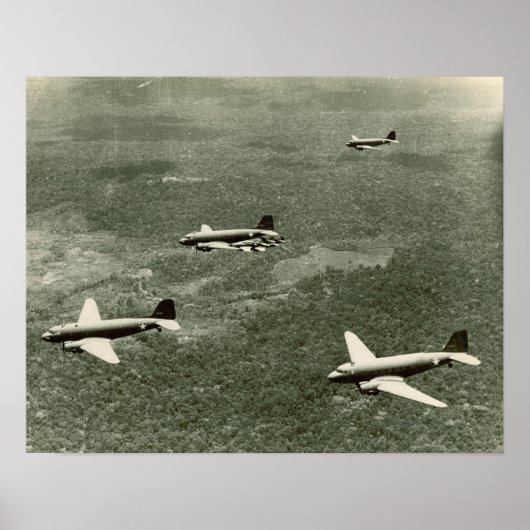 C-47s en p-Jaren '40 Poster (Voorkant)