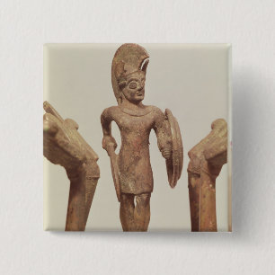 c.490 BC Vierkante Button 5,1 Cm