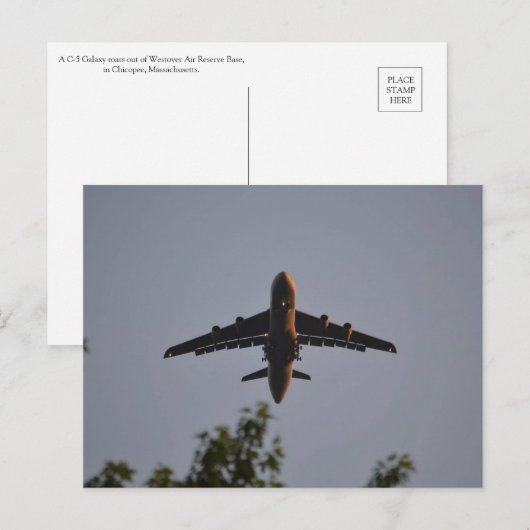 C-5 Galaxy-Briefkaart Briefkaart (Voorkant / Achterkant)