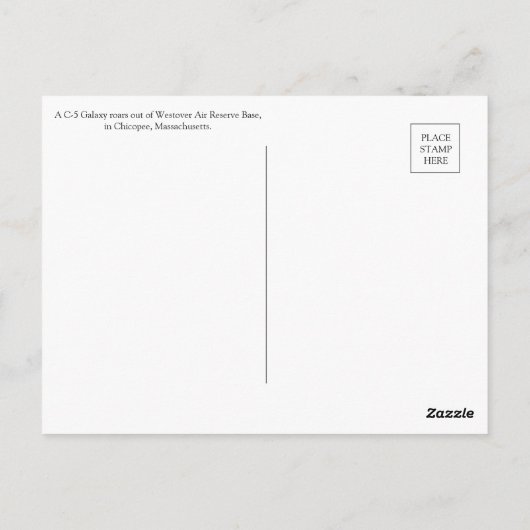 C-5 Galaxy-Briefkaart Briefkaart (Achterkant)