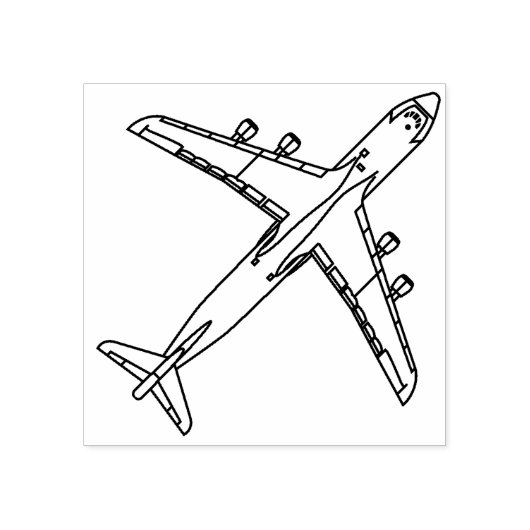 C-5 Galaxy Line Art Rubber Stamp Rubberstempel (Afrduk)