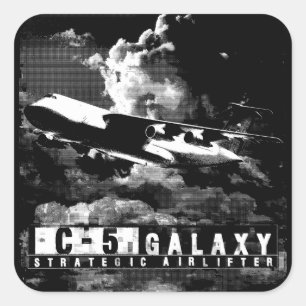 C-5 Galaxy Vierkante Sticker
