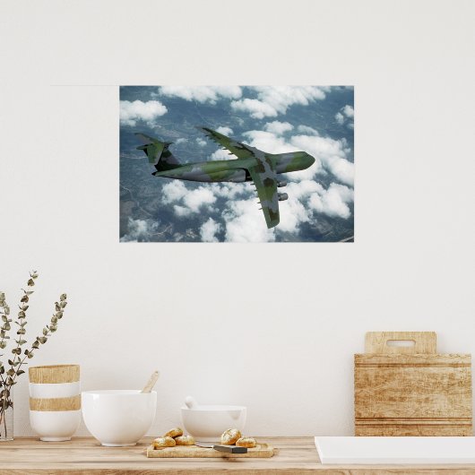 C-5 Galaxy-Vliegtuig Poster (Keuken)