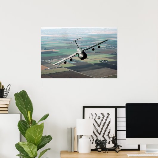 C-5B Galaxy-Vliegtuig Poster (Thuiskantoor)
