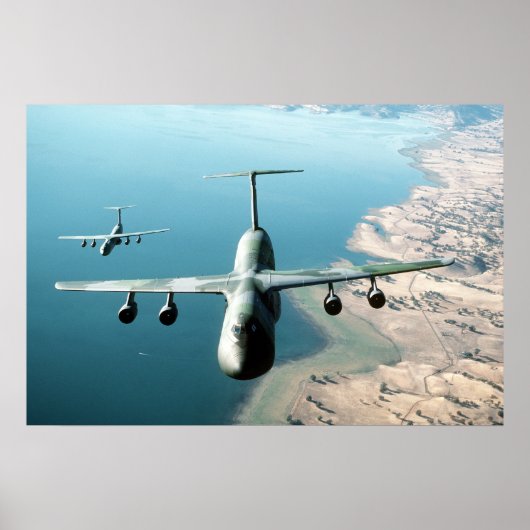 C-5B Galaxy-Vliegtuig Poster (Voorkant)