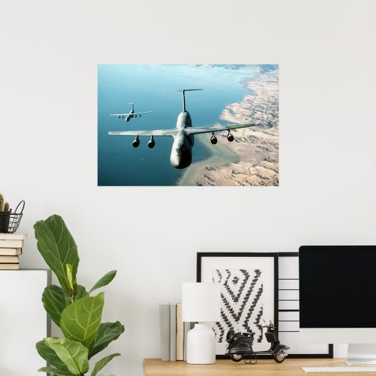 C-5B Galaxy-Vliegtuig Poster (Thuiskantoor)