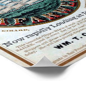 C.A.FARWELL Clipper Ship Historische Repro Poster (Hoek)