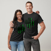C American Flag St Patrick s day Shamrock green bl T-shirt (Unisex)