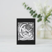 C-Art Nouveau Lady Initiaal Visitekaartje (Staand voorkant)