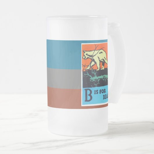 C.B. Herfsten - B is voor Beer Matglas Bierpul (Voorkant rechts)