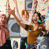 "C"  BEDRUKTE RUGZAK