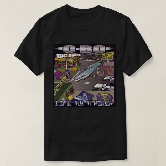 C-Bo - Leven als Rider Black t-Shirt (Design voorkant)