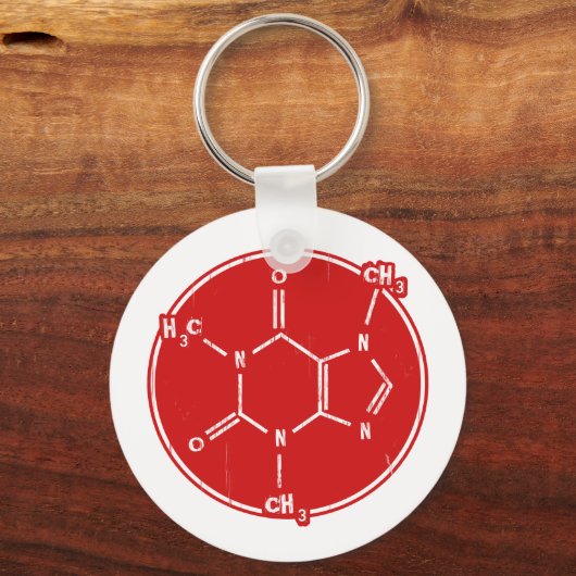 C-C-cafeïne Sleutelhanger (Voorkant)