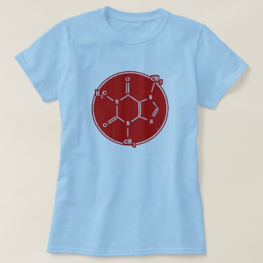 C-C-cafeïne T-shirt (Design voorkant)