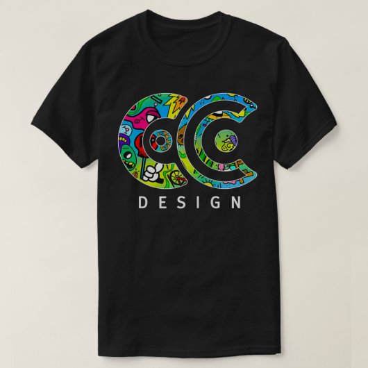 C C Ontwerpmerk Zip T-shirt (Design voorkant)