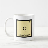 C - Chardonnay Grappige Chemie Elementsymbool T-sh Koffiemok (Links)