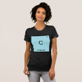 C - Chaucer Grappige Chemie Elementsymbool T-shirt (Voorkant volledig)