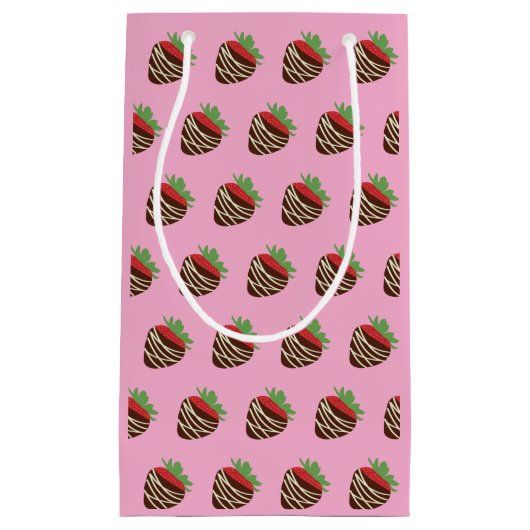 C chocolade bedekte aardbeien cadeautas (Voorkant)