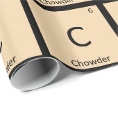 C - Chowder Scheikunde Periodiek Systeem Symbool Cadeaupapier (Rol Hoek)