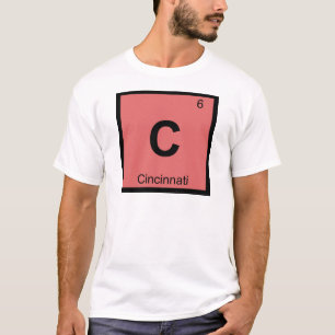 C - Cincinnati Ohio Scheikunde Periodiek Systeem T-shirt