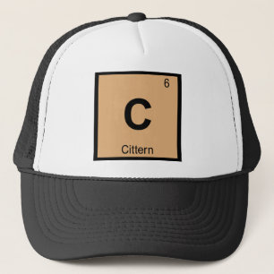C - Cittern-muziek Chemie Periodiek Systeem Symboo Trucker Pet