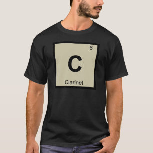 C - Clarinet Music Chemistry Periodic Table Symbol T-shirt