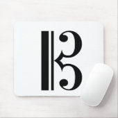 C-Clef Alto Clef Tenor Clef Viola Music Muismat (Met muis)