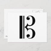 C-Clef Briefkaart (Voorkant / Achterkant)