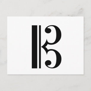 C-Clef-Briefkaart Briefkaart