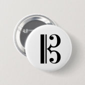 C-Clef-Button Ronde Button 5,7 Cm (Voorkant /achterkant)