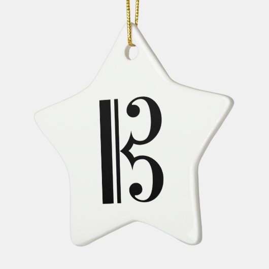 C-Clef Keramisch Ornament (Links)