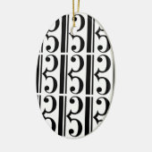 C-Clef Keramisch Ornament (Links)