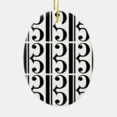 C-Clef Keramisch Ornament (Achterkant)