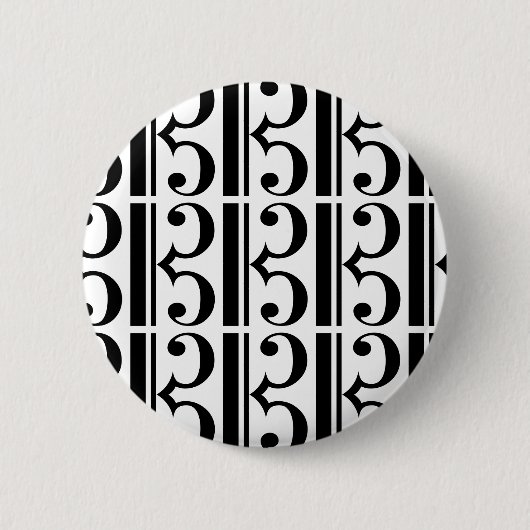 C-Clef Ronde Button 5,7 Cm (Voorkant)
