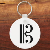 C-Clef-Sleutelhanger Sleutelhanger (Voorkant)