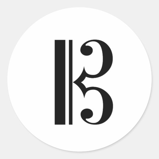 C-Clef Sticker (Voorkant)