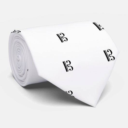 C-Clef stropdas (Opgerold)