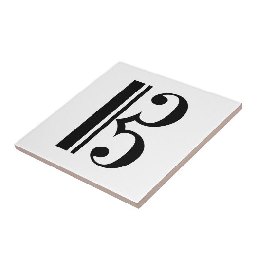 C-Clef Tegeltje (Zijkant)