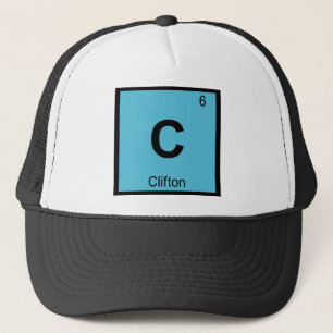 C - Clifton New Jersey Scheikunde Periodiek Systee Trucker Pet