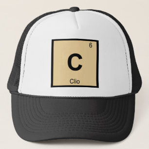 C - Clio Muse Chemistry Periodic Table Symbool Trucker Pet