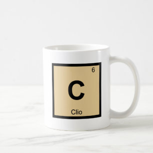 C - Clio Muse Scheikunde Periodiek Systeem Symbool Koffiemok