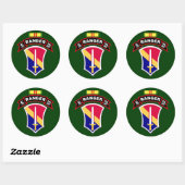 C Co, 75th Infantry Regiment - Rangers, Vietnam Ronde Sticker (Vel)