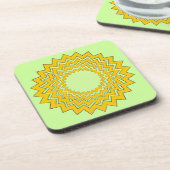 C coaster Set - concentrische zigzagcirkels Bier Onderzetter (Linkerzijde)